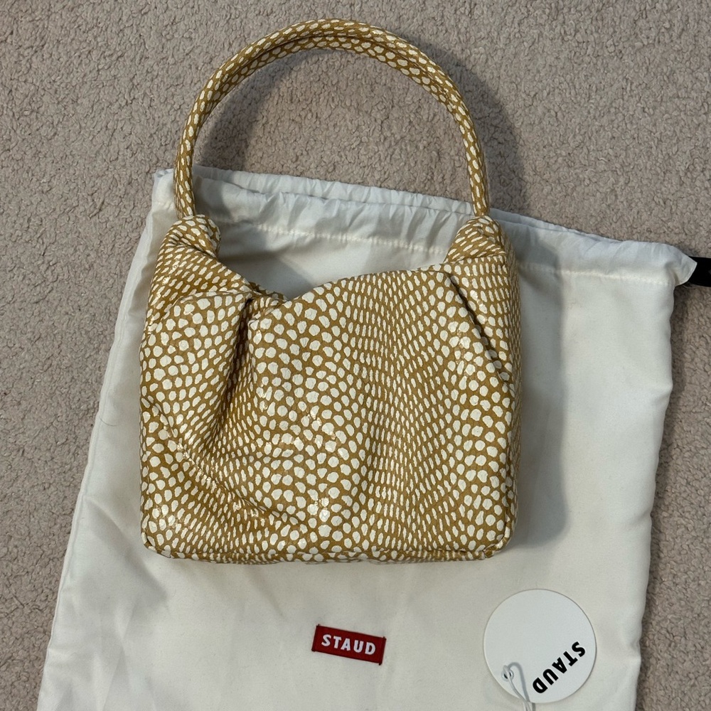STAUD leather shoulder bag